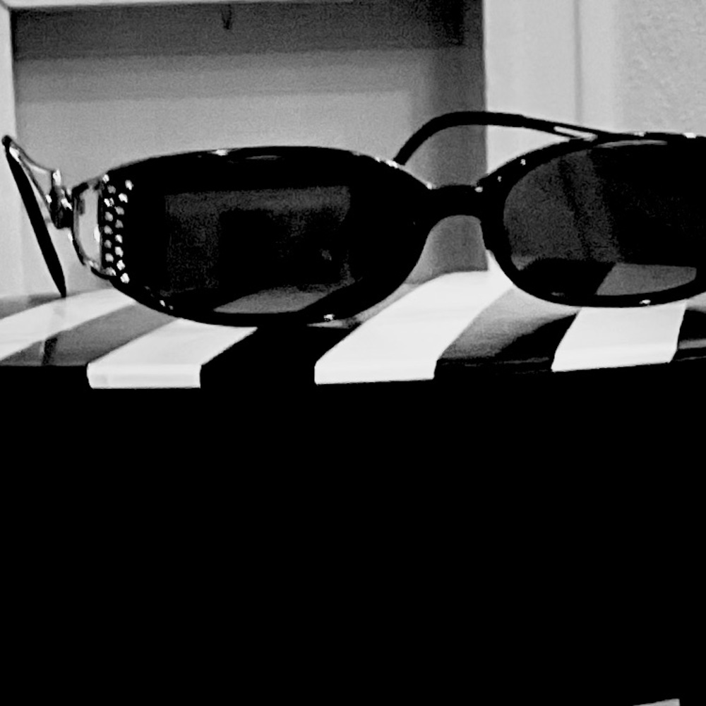 VERSACE BLACK OVAL FRAMES